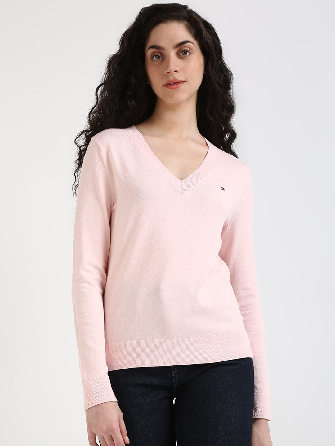 

Tommy Hilfiger Women Pullover Organic Cotton Sweater, Pink