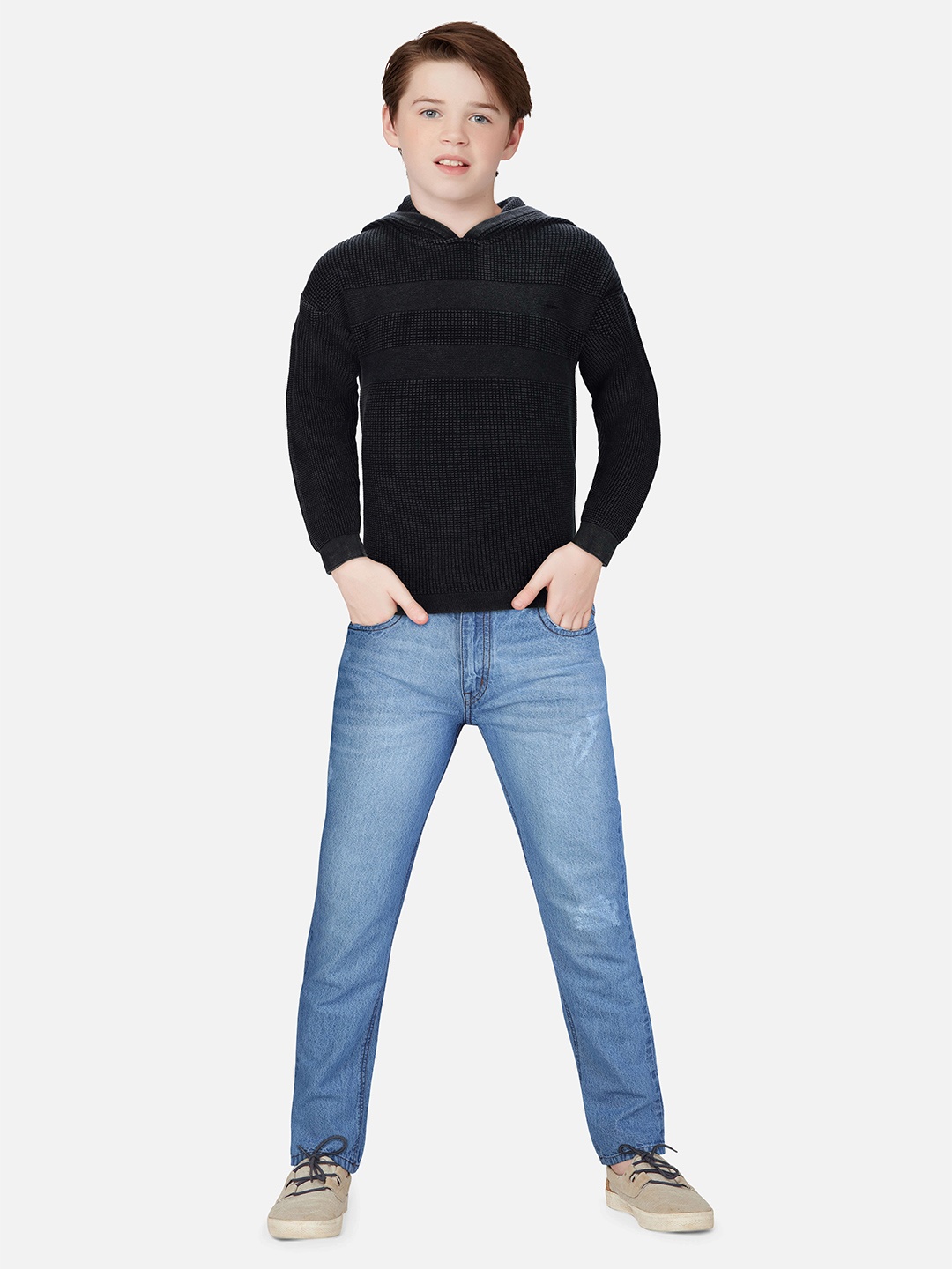 

Gini and Jony Boys Long Sleeves Pullover, Black