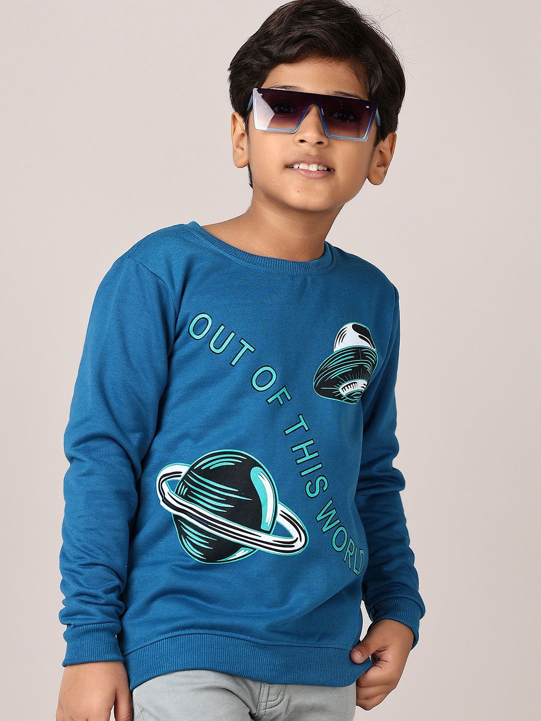 

V-Mart Boys Winters cotton Sweatshirt, Blue