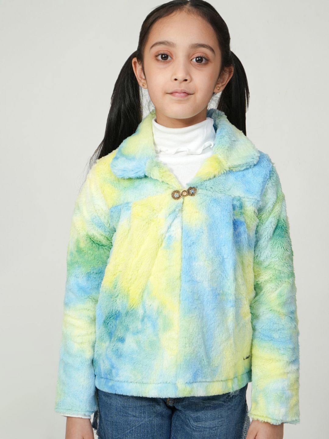 

PAMPOLINA Girls Printed Sweaters, Lime green