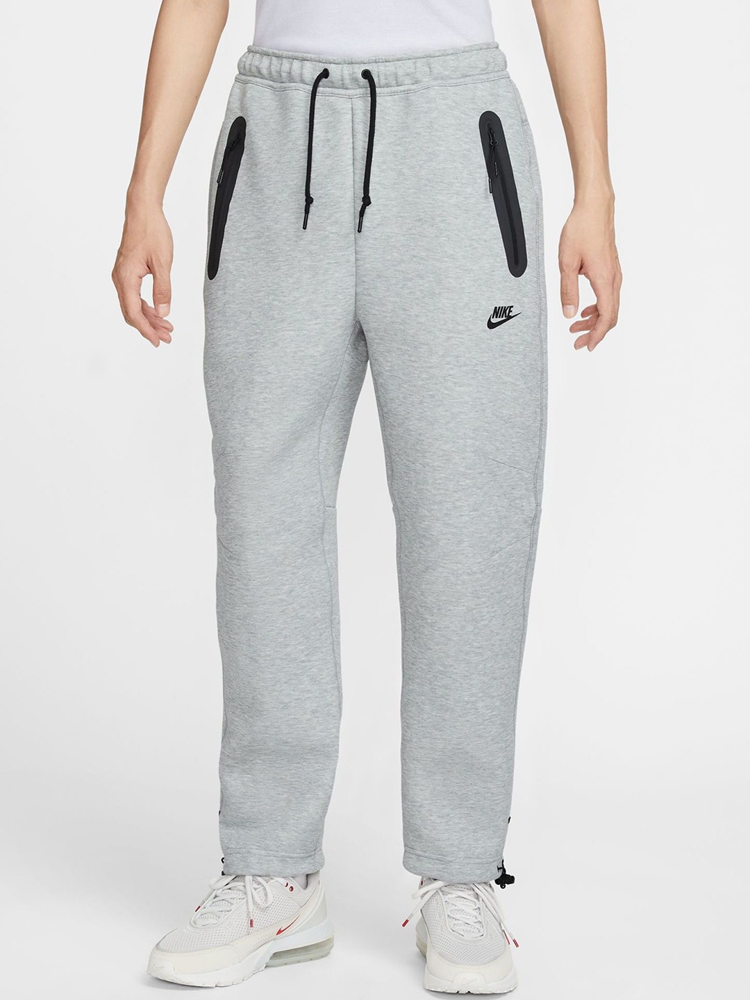 

Nike Tech Men's Fleece Open-Hem Trousers, Grey