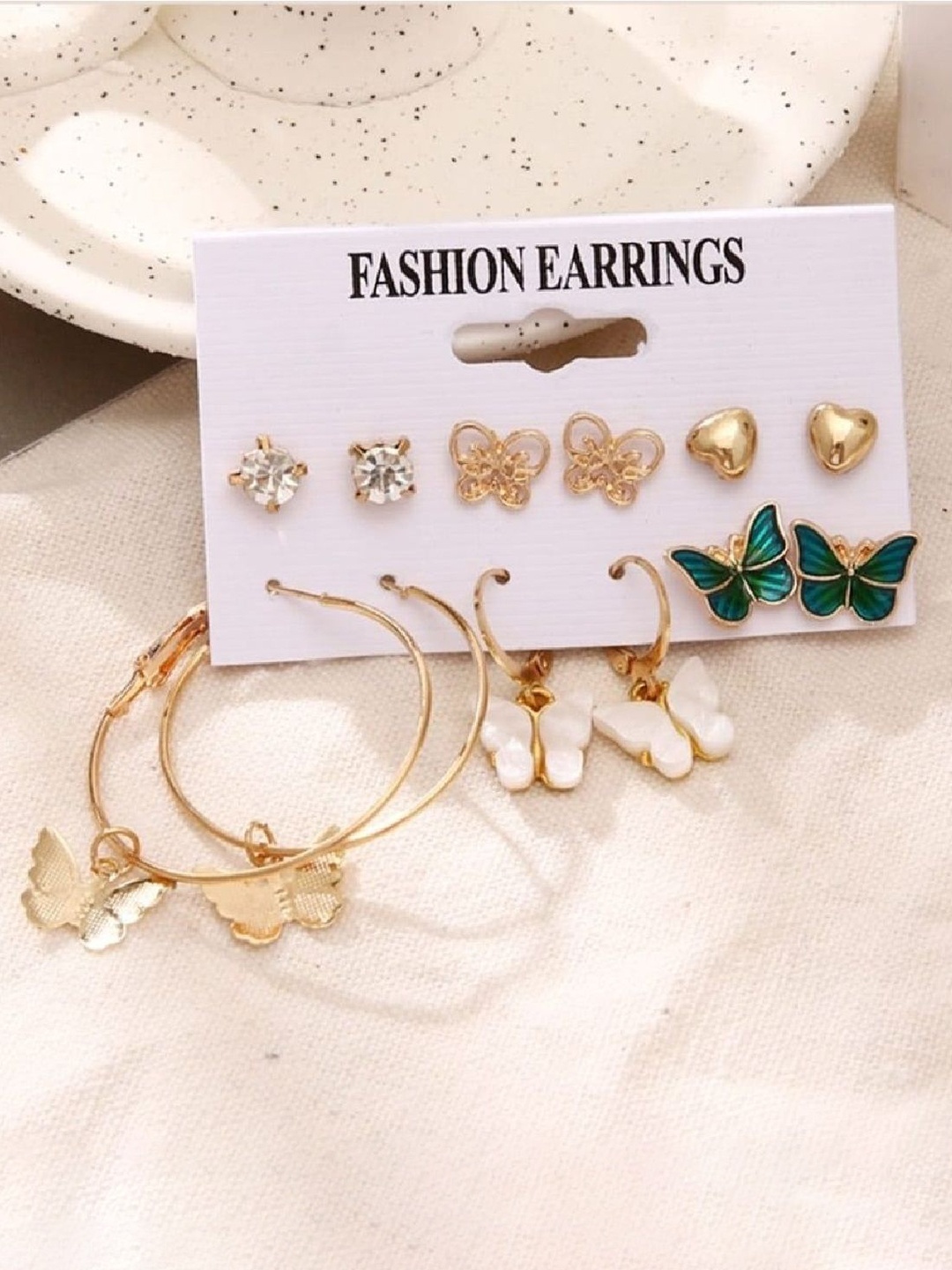 

RUHI COLLECTION Circular Hoop Earrings, Gold