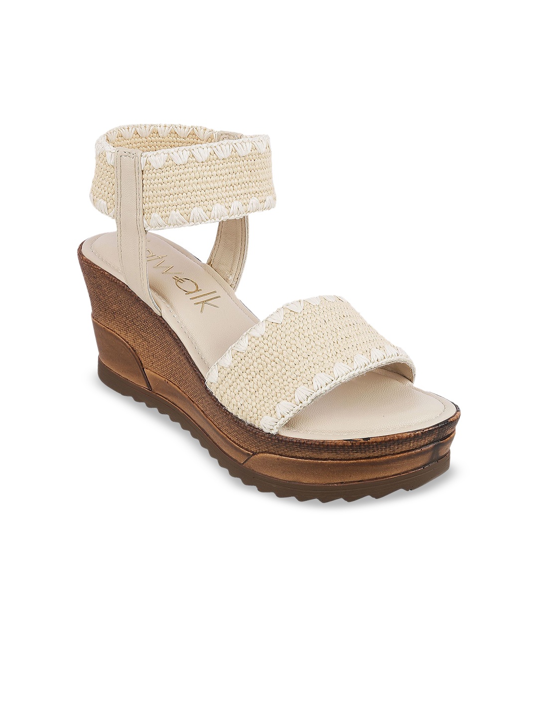 

Catwalk Women Woven Design Wedge Heels Sandals, White