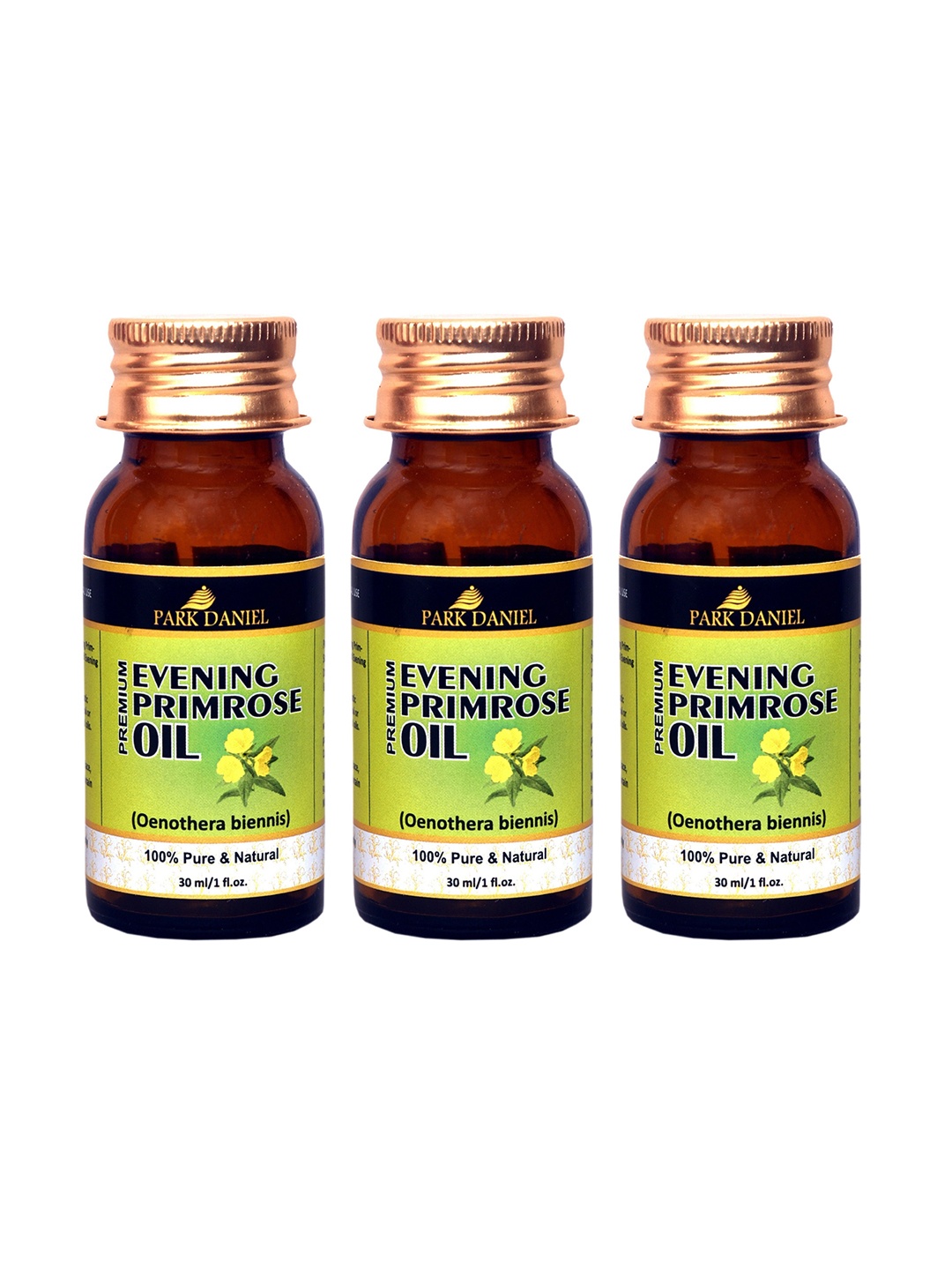 

Park Daniel Set Of 3 Premium Evening Primrose Oil- 30ml Each, Transparent