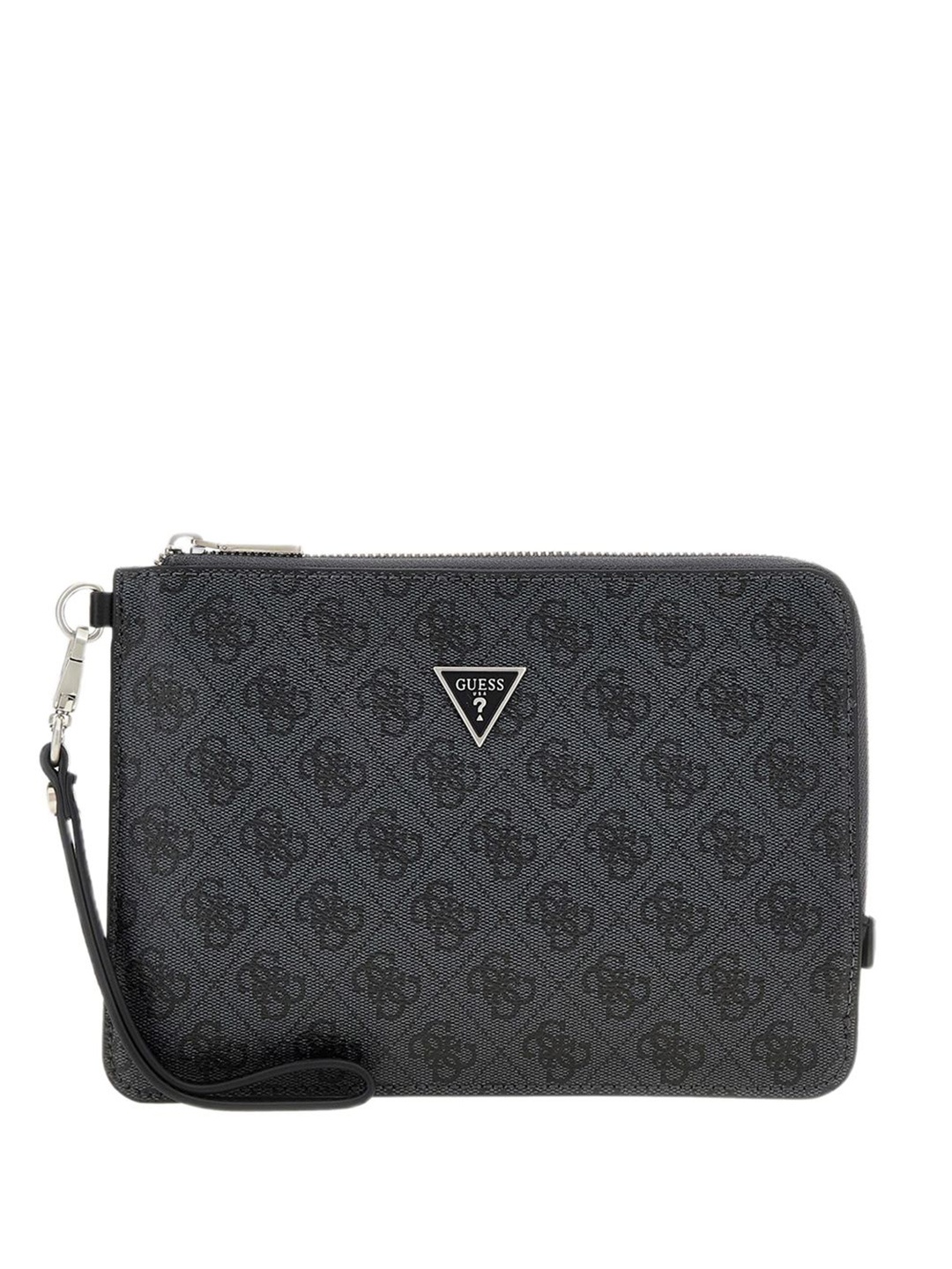 

GUESS Men Printed Fashion Purse Clutch, Black