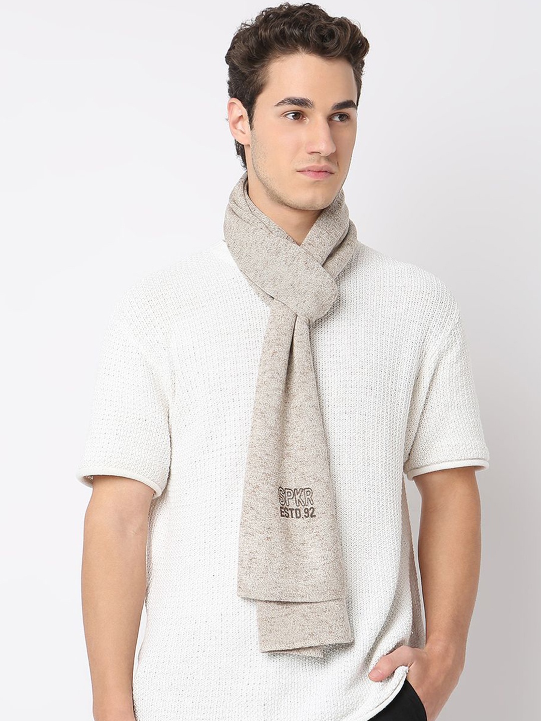 

SPYKAR Men Acrylic Woolen Camel Muffler, Grey