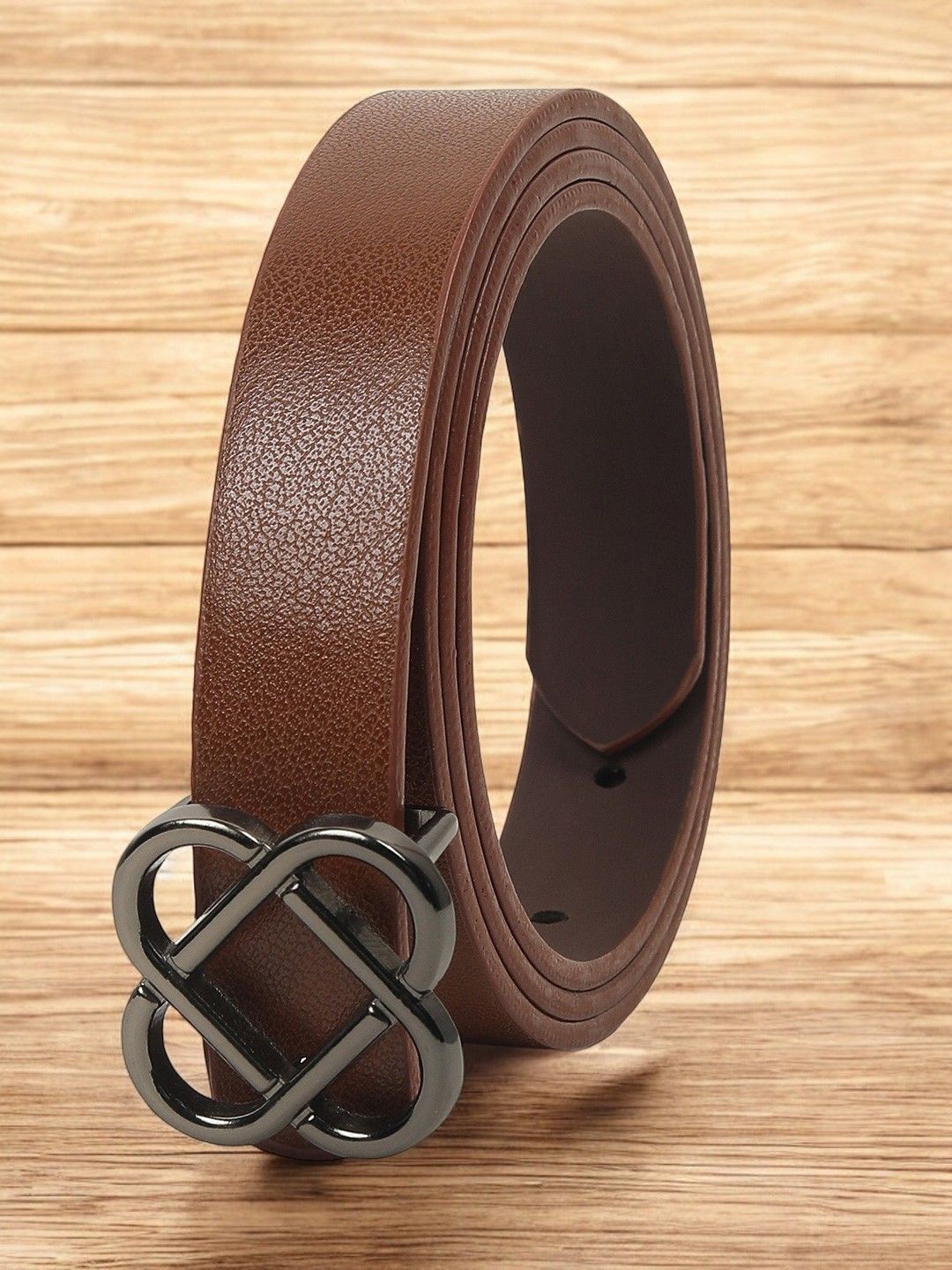 

CRUSSET Women PU Formal Belt, Tan