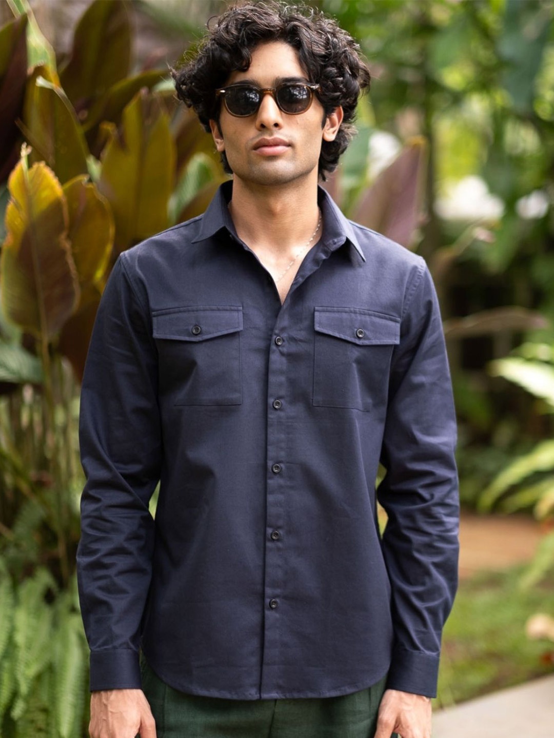 

Creatures of Habit Heavyweight Cotton Jacket, Navy blue