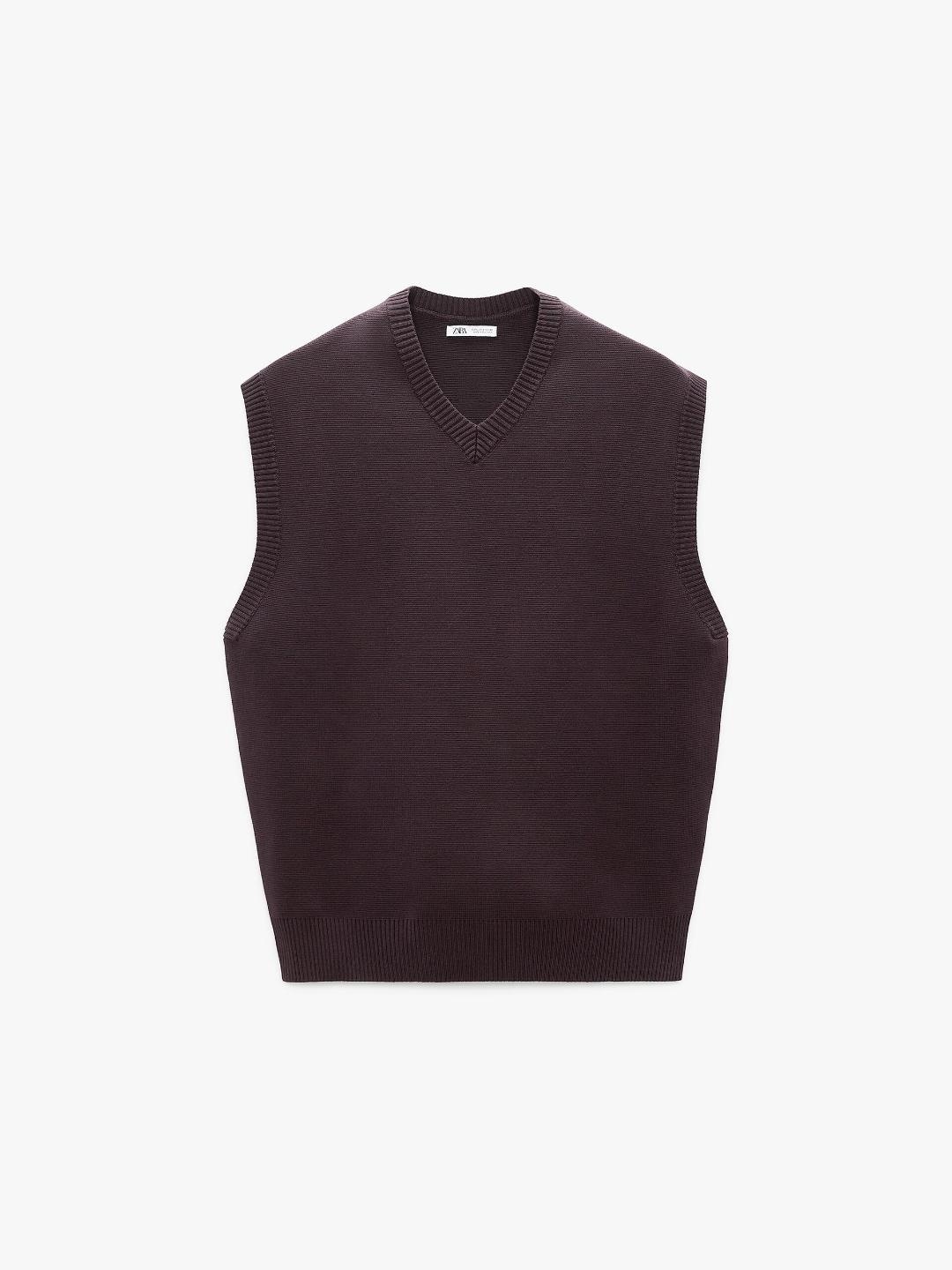 

ZARA Men Purple Waistcoat