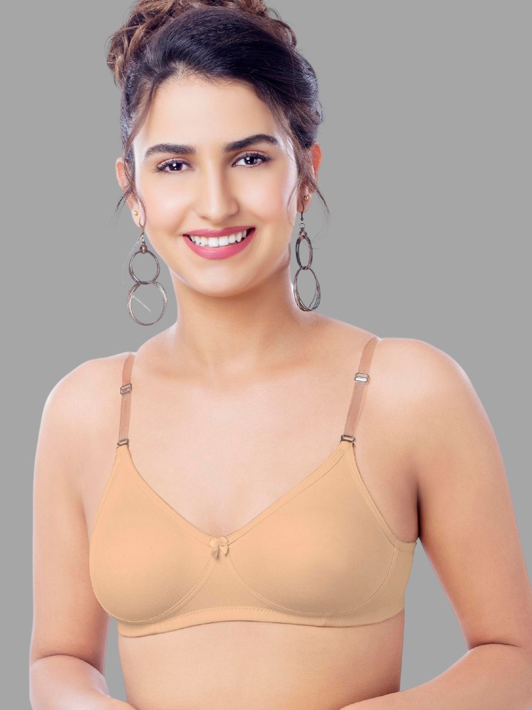 

BRIDA LADIES INNERWEAR Women Cotton Medium Coverage Bra, Beige