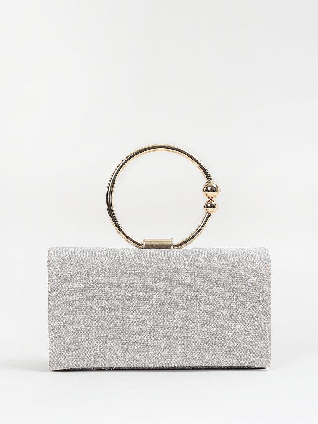 

CODE by Lifestyle Women Embellished Structured Handheld Bag, Silver