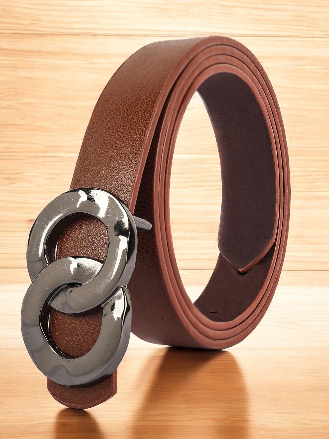 

CRUSSET Women PU Formal Belt, Tan