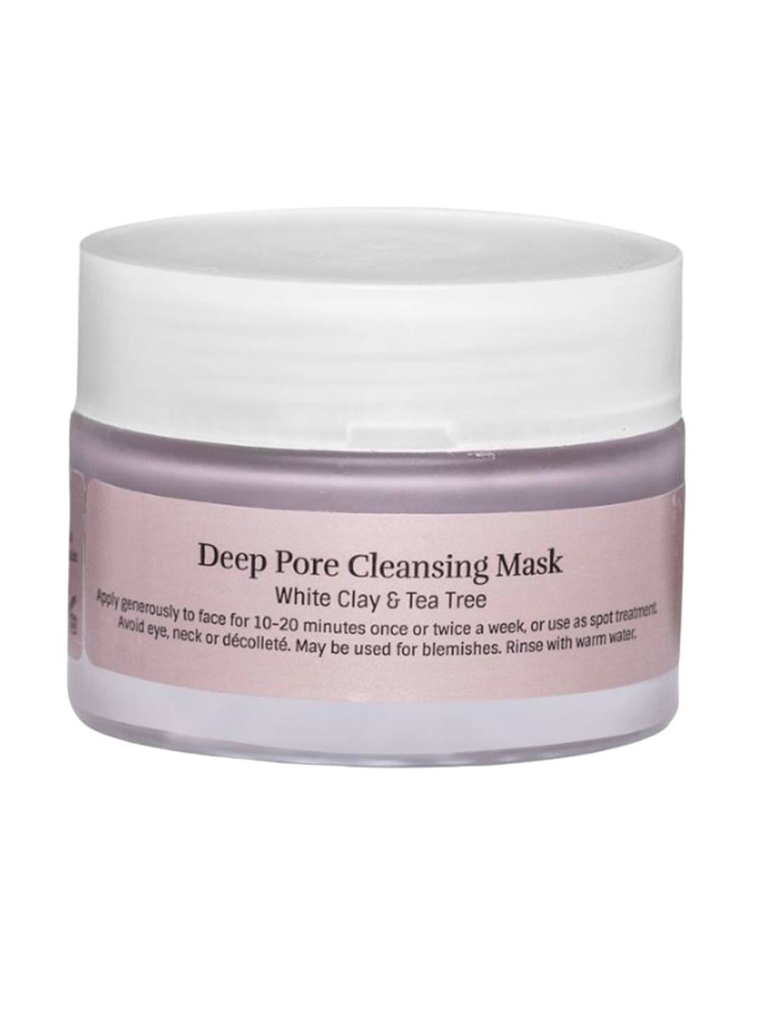 

Shankara Deep Pore White clay & Tea Tree Cleansing Mask - 50 ml, Pink