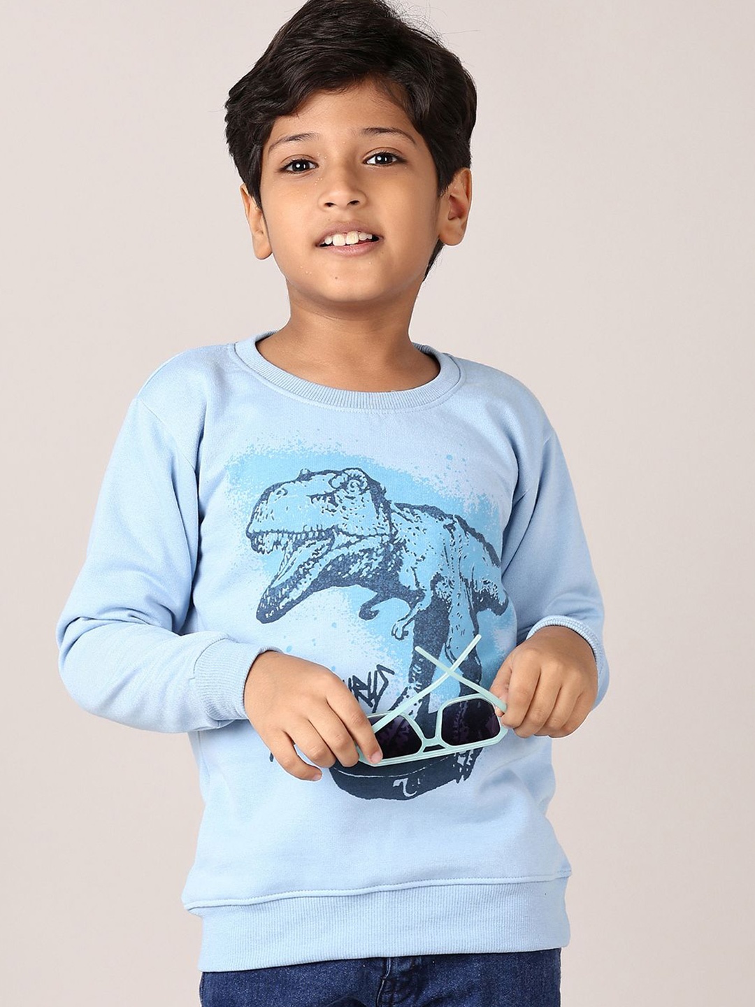 

V-Mart Boys Graphic Printed Round Neck Sweatshirt, Blue