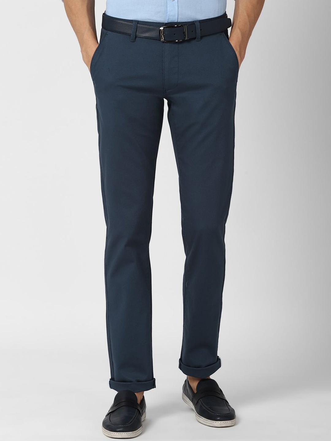 

Van Heusen Sport Men Slim Fit Formal Trousers, Navy blue