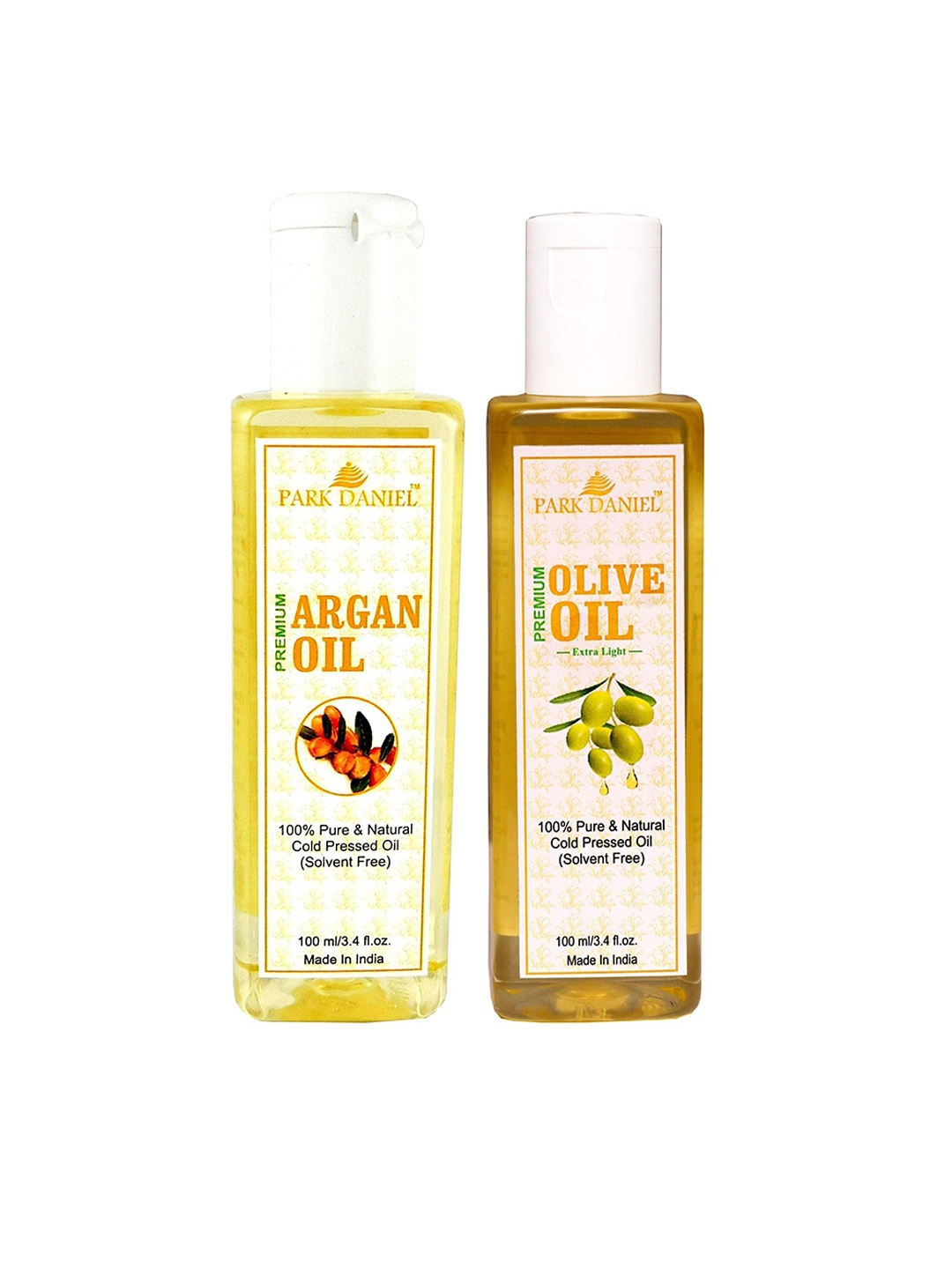 

Park Daniel Set Of 2 Argan Oil & Olive Oil - 100 ml Each, Transparent