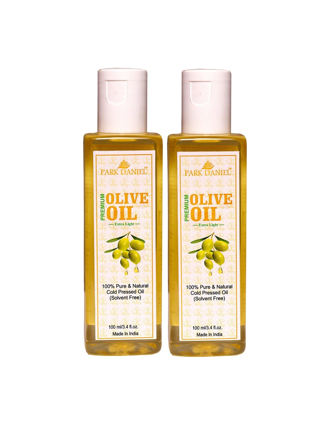

Park Daniel Set Of 2 Premium Olive Oils - 100 ml Each, Transparent