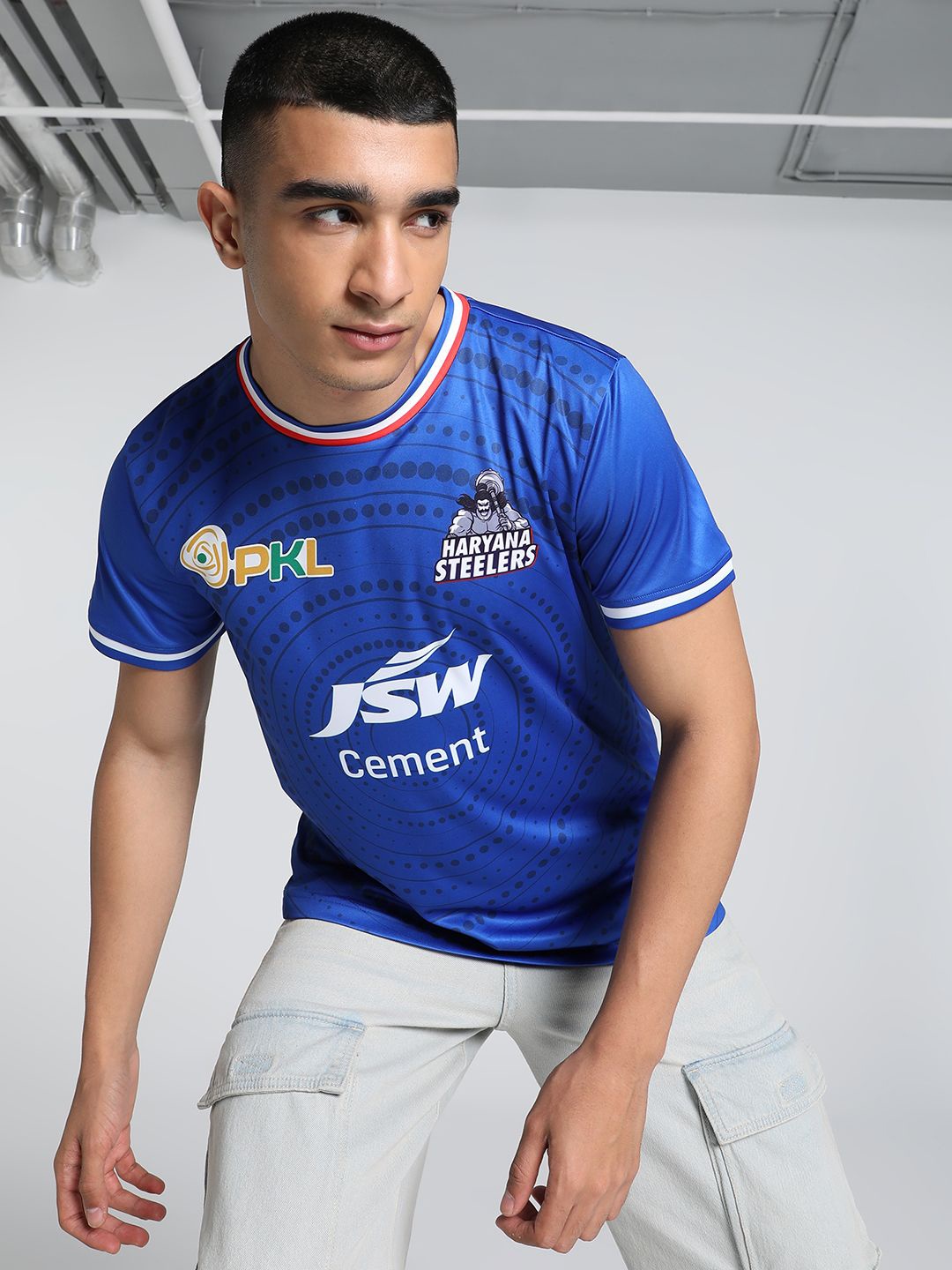 

Puma Haryana Steelers Printed Slim Fit T-Shirts, Blue