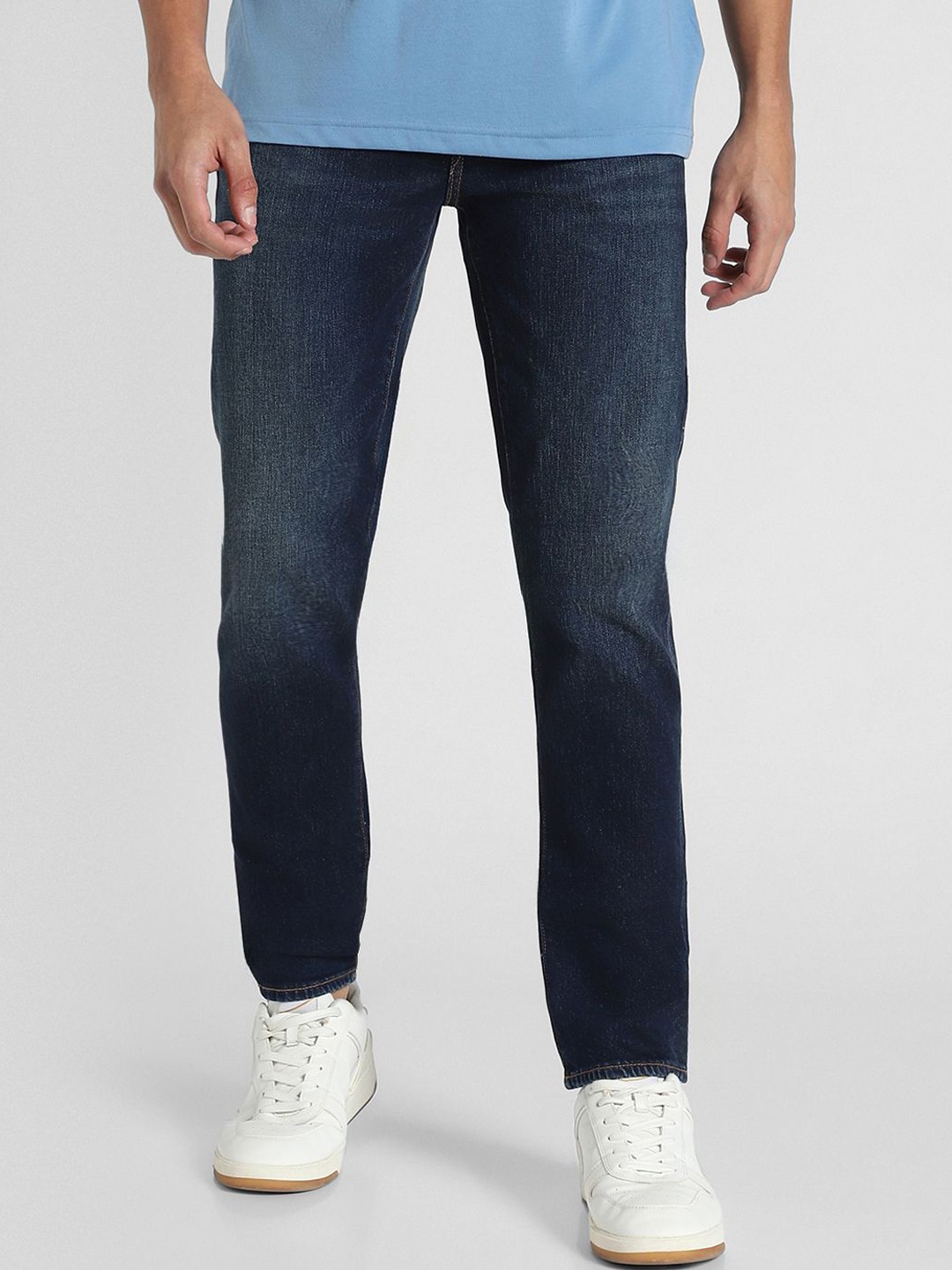 

AMERICAN EAGLE OUTFITTERS Men Skinny Fit Cotton Jeans, Navy blue