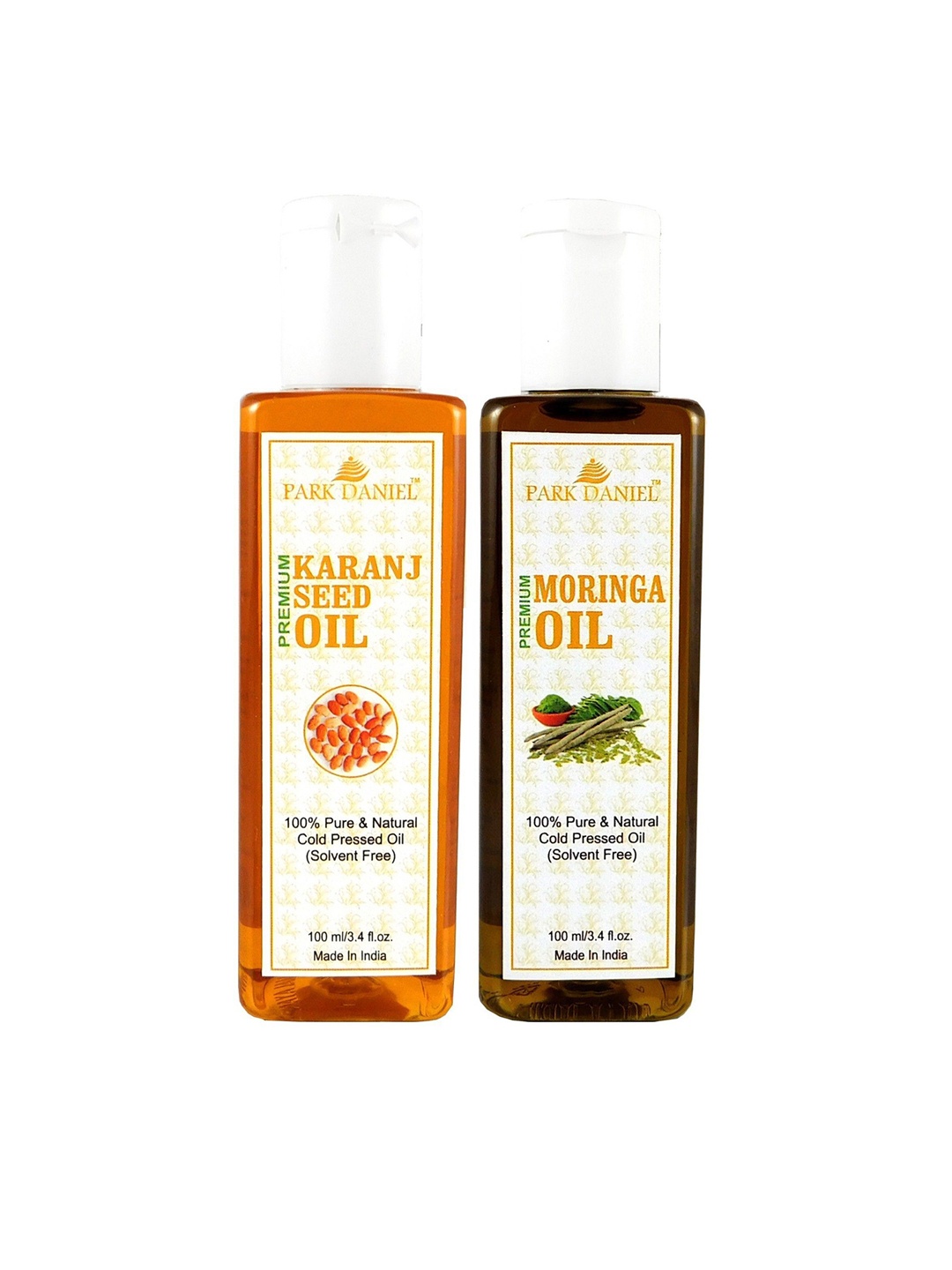 

Park Daniel Set Of 2 Karanj Seed & Moringa Oil- 100ml Each, Transparent