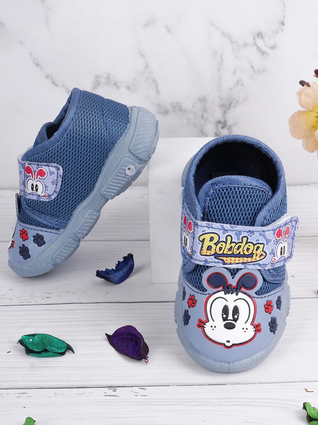 

BAESD Kids Bobdog Printed Slip-On Sneakers with Musical Chu-Chu, Blue