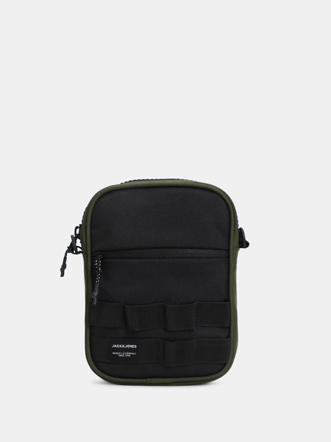 

Jack & Jones Men Colourblocked Crossbody Sling Bag, Green