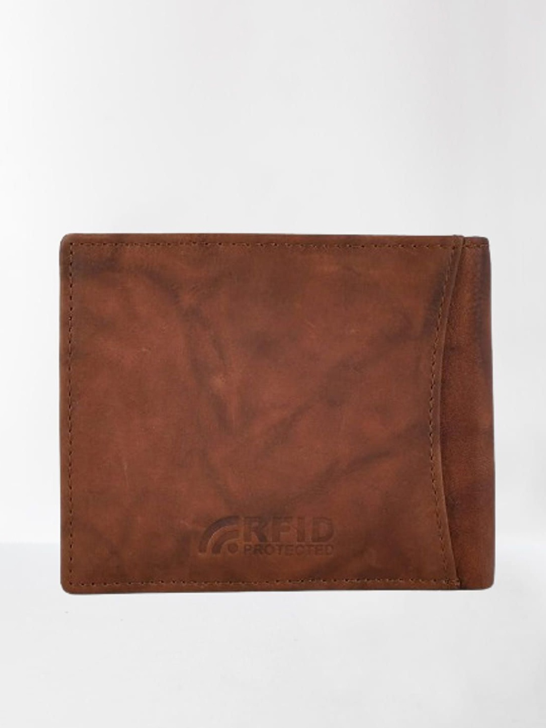 

ANNODYNE Men Leather Two Fold Wallet, Brown