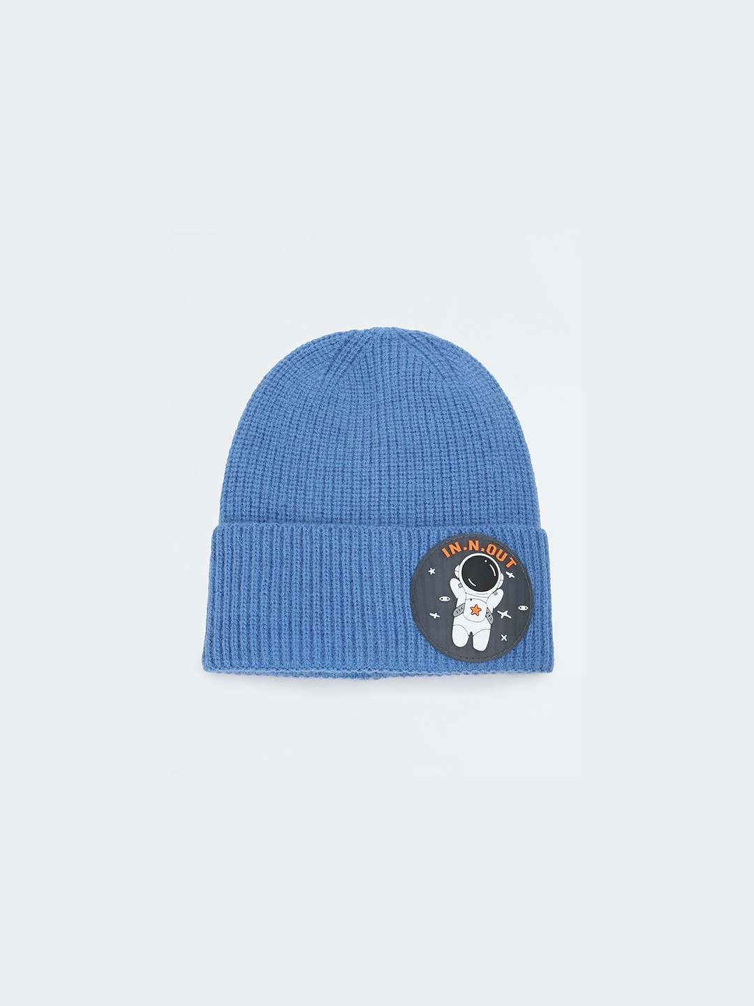 

max Boys Self Design Beanie, Blue