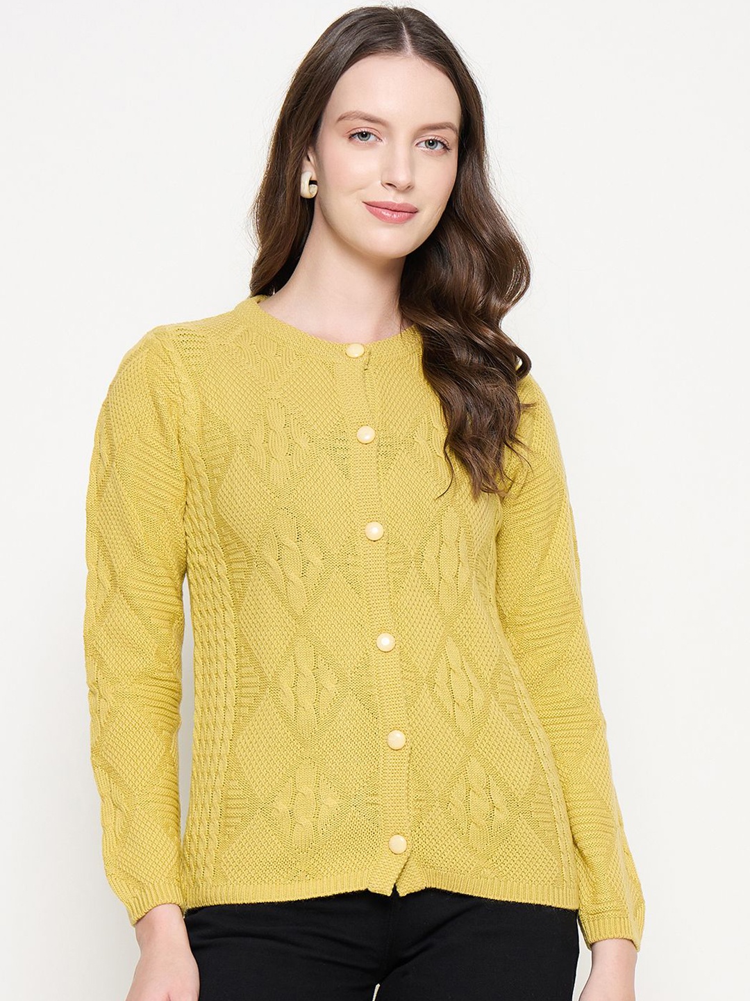 

Madame Women Cardigan, Yellow