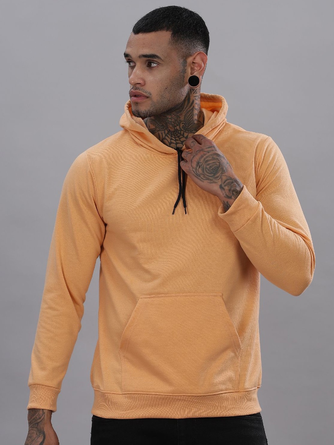 

STI Men Hooded Pullover Sweatshirt, Orange