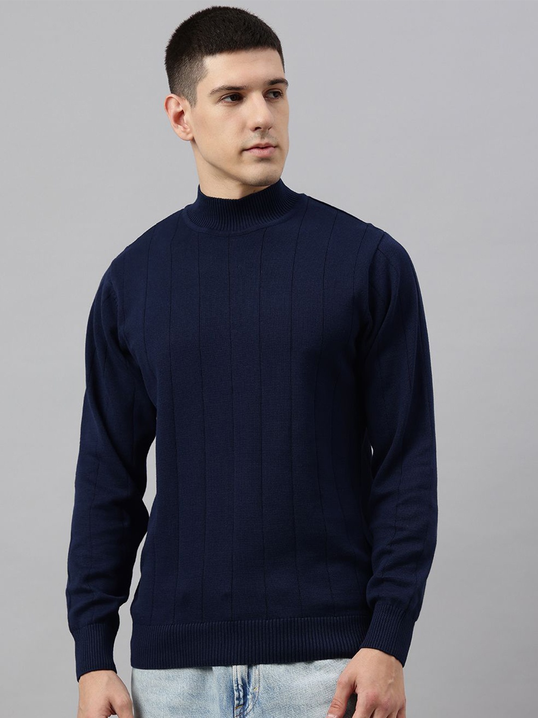 

Richlook Men Printed Sweatshirt, Navy blue