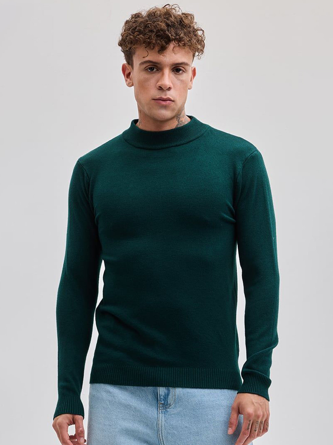 

Snitch Men Pullover Sweaters, Green