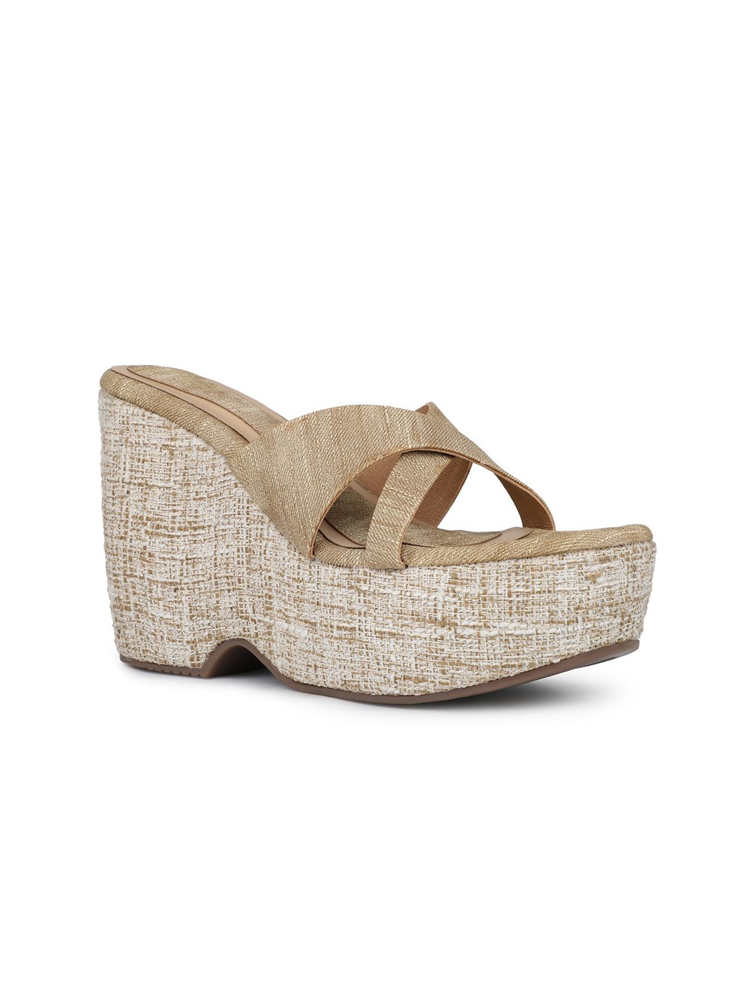 

Inc 5 Women Round Toe Wedge Sandals, Beige