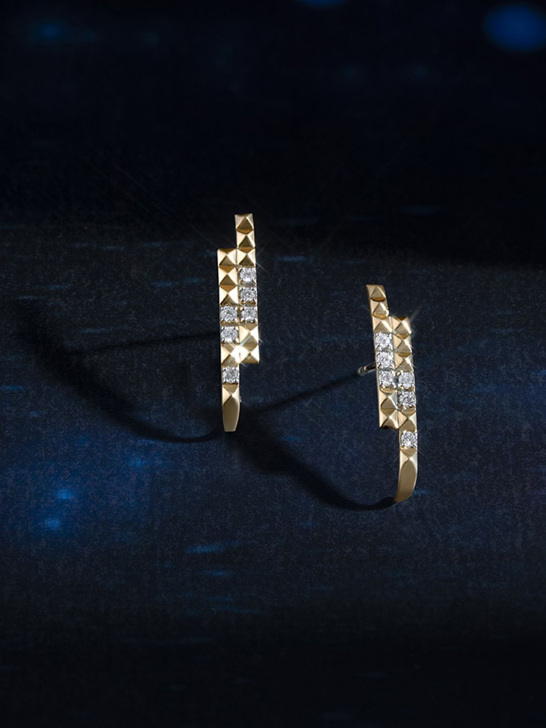 

Mia by Tanishq Women 14KT Yellow Gold Diamond Stud Earrings 1.6 gm
