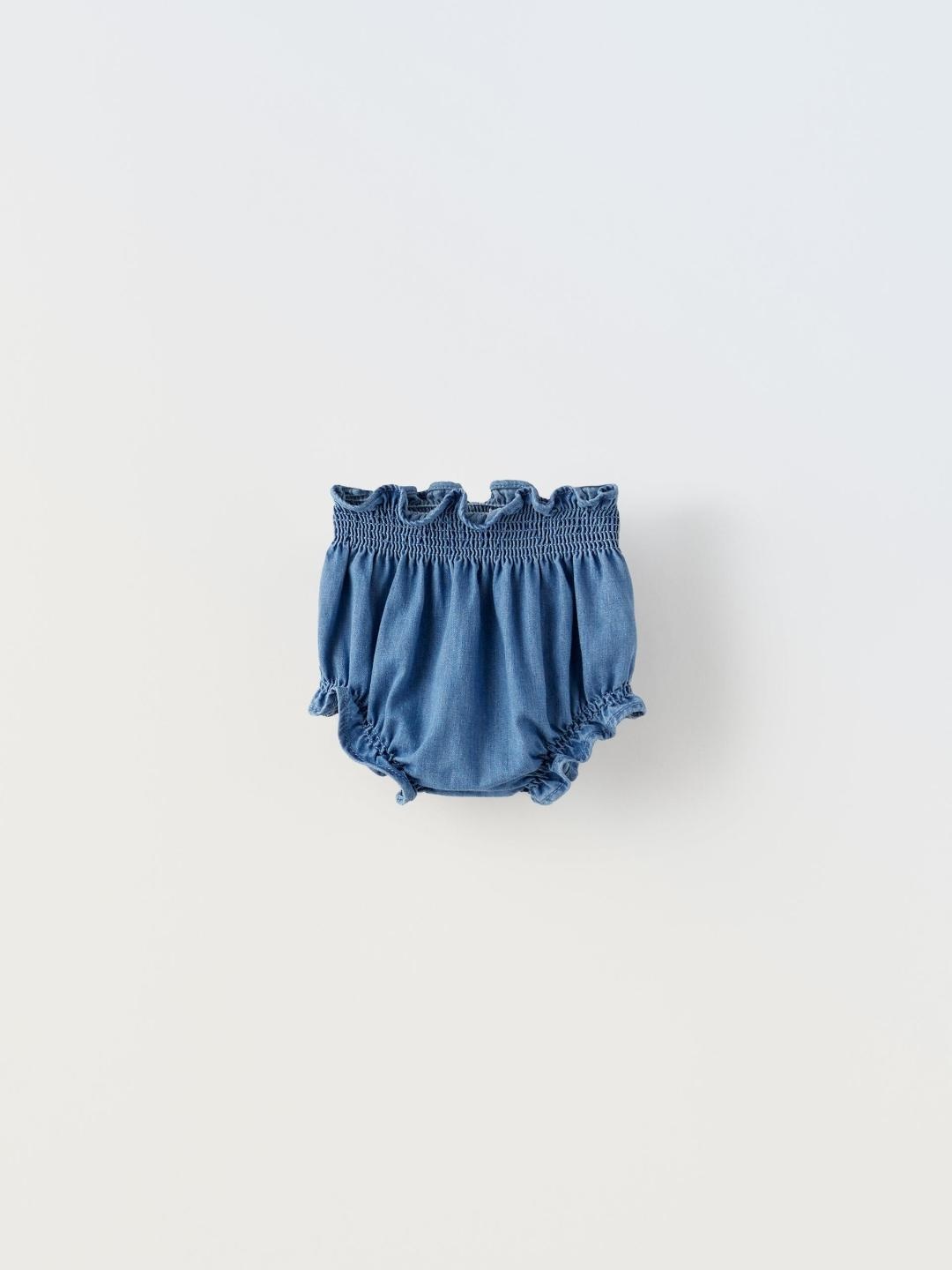

ZARA Kids-Unisex Blue Shorts