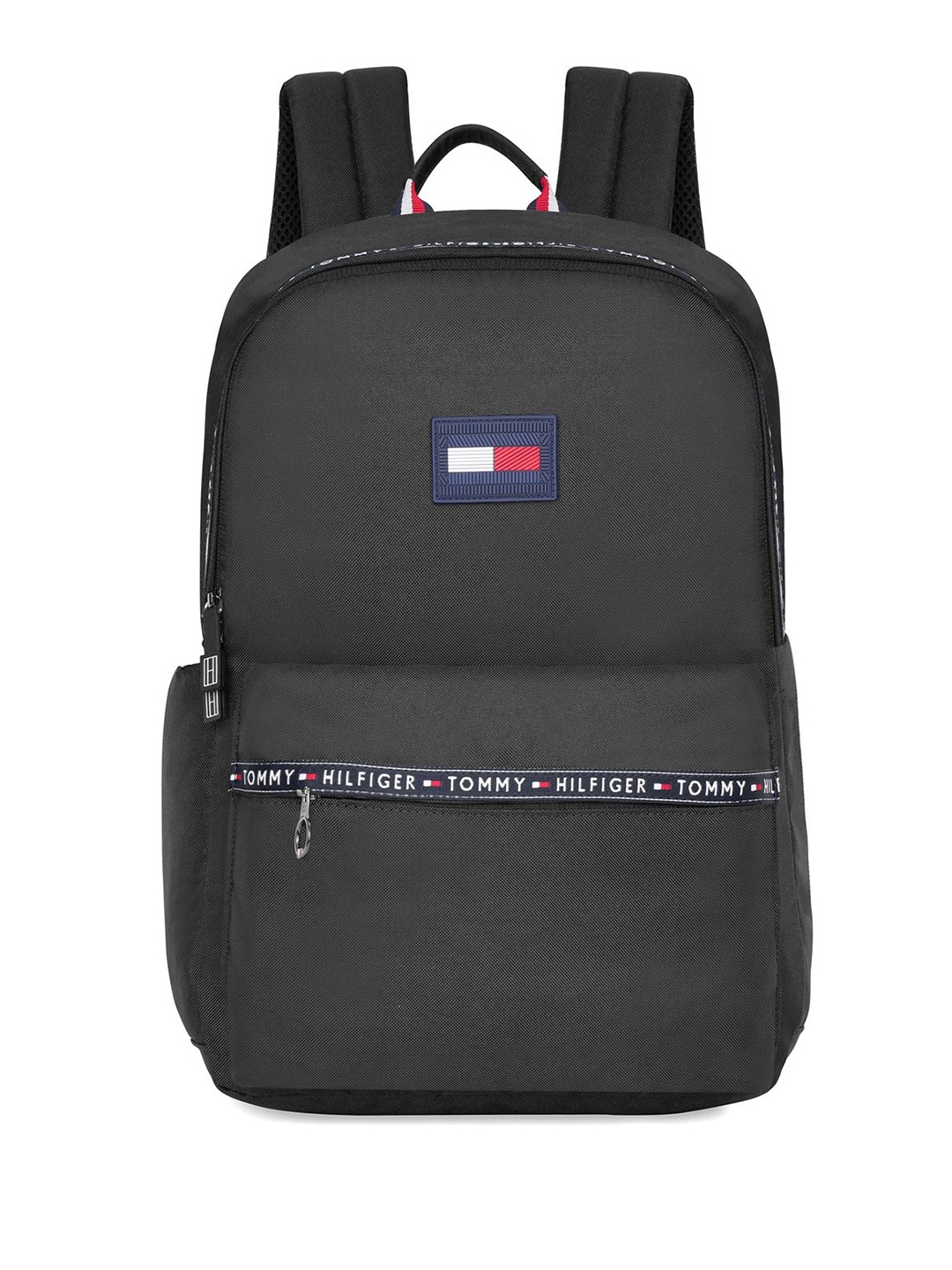 

Tommy Hilfiger Unisex Backpack with Compression Straps, Black