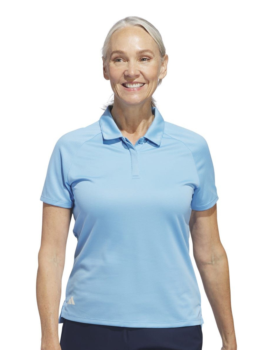 

ADIDAS Women Polo Collar T-shirt, Blue