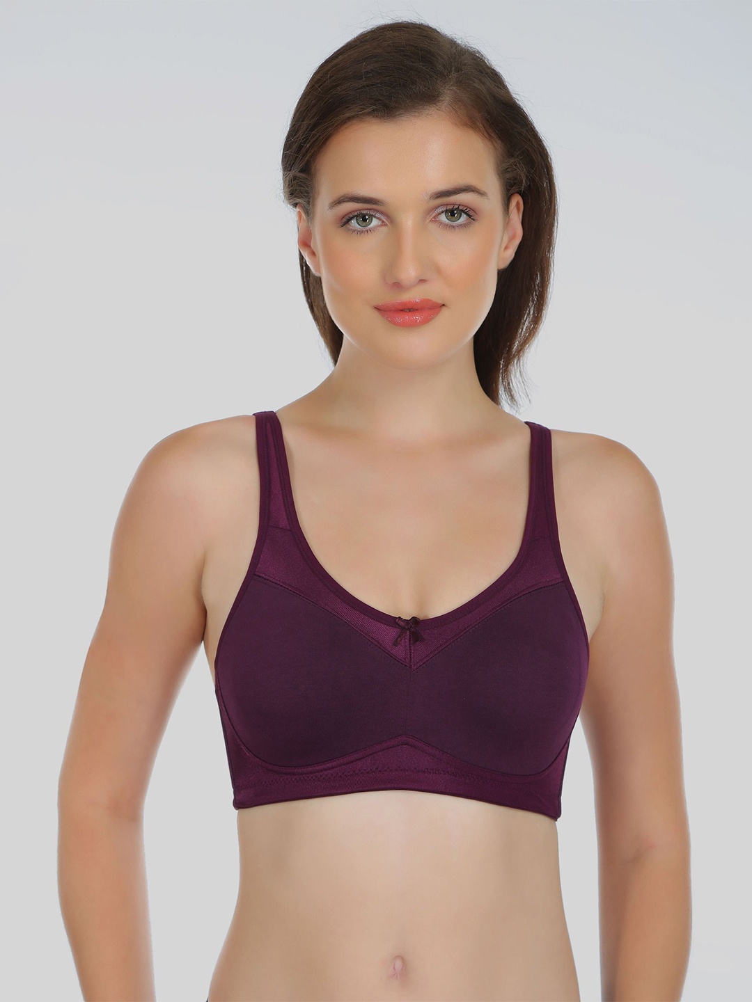

DressBerry Non Padded Non-Wired Full Coverage Bra, Violet
