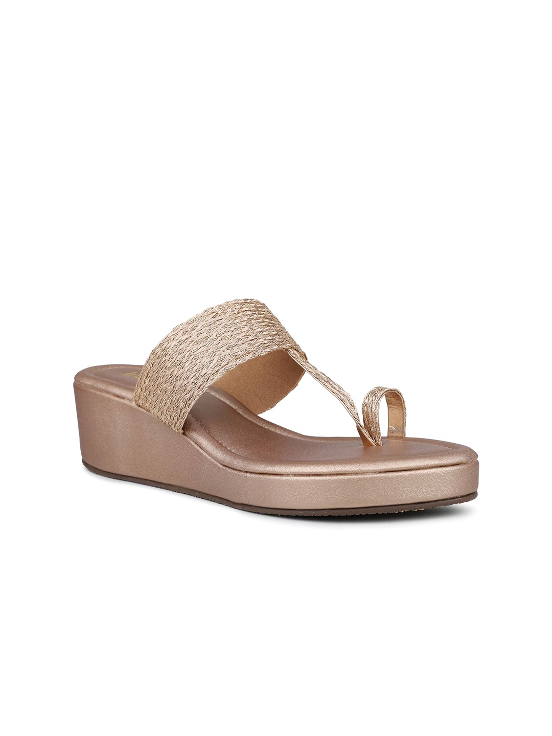 

Inc 5 Women Open Toe Wedge Sandals, Rose gold