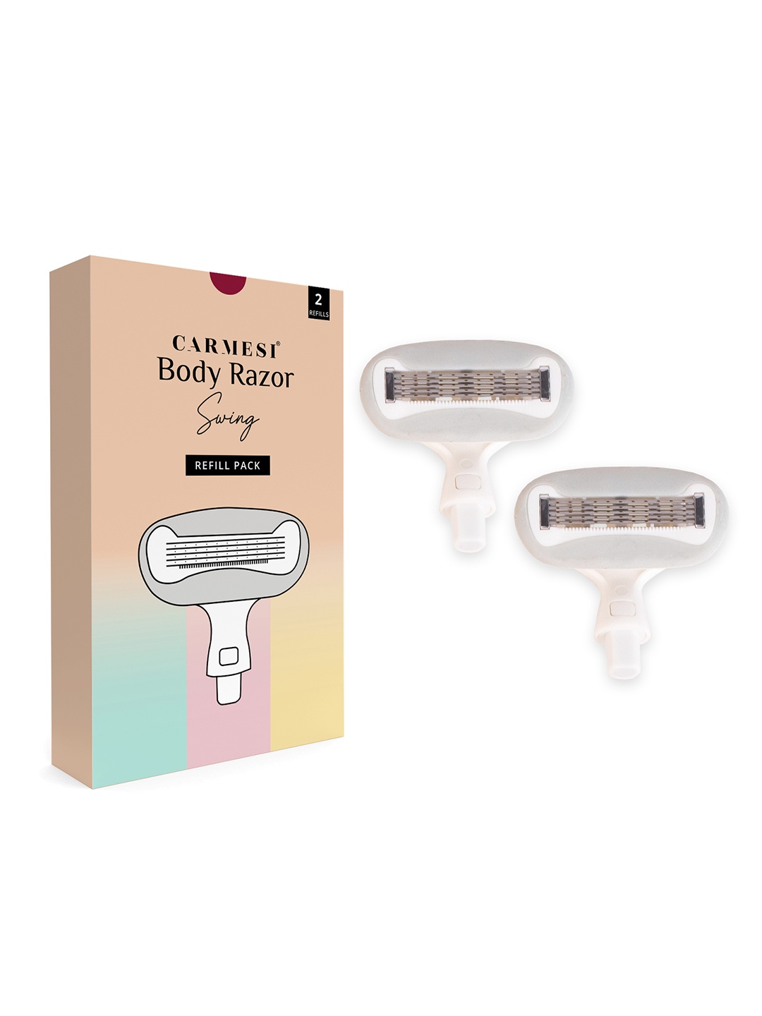 

CARMESI Swing Body Razor Blade Refill Pack, White