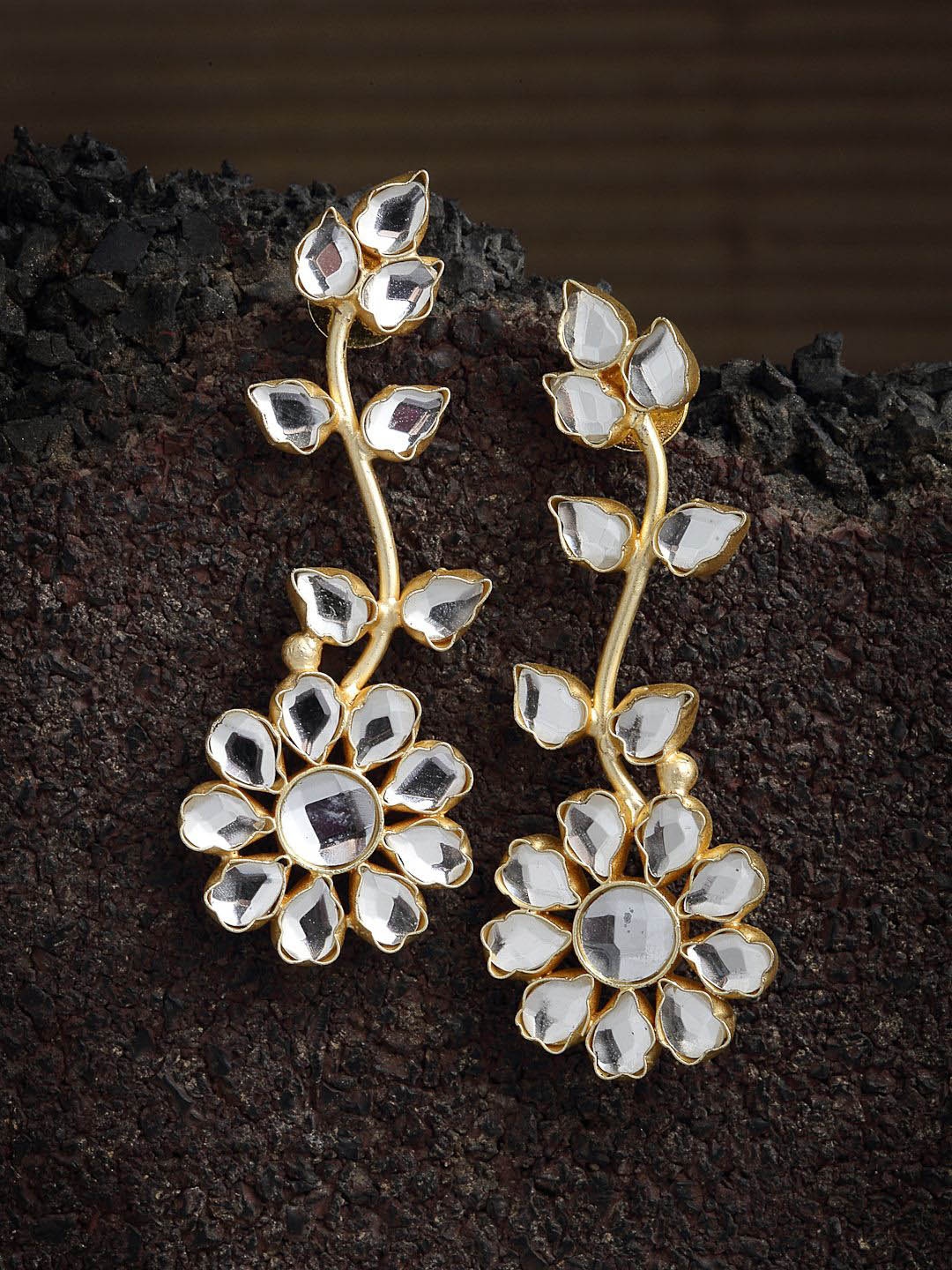 

Anouk Gold-Plated Floral Drop Earrings
