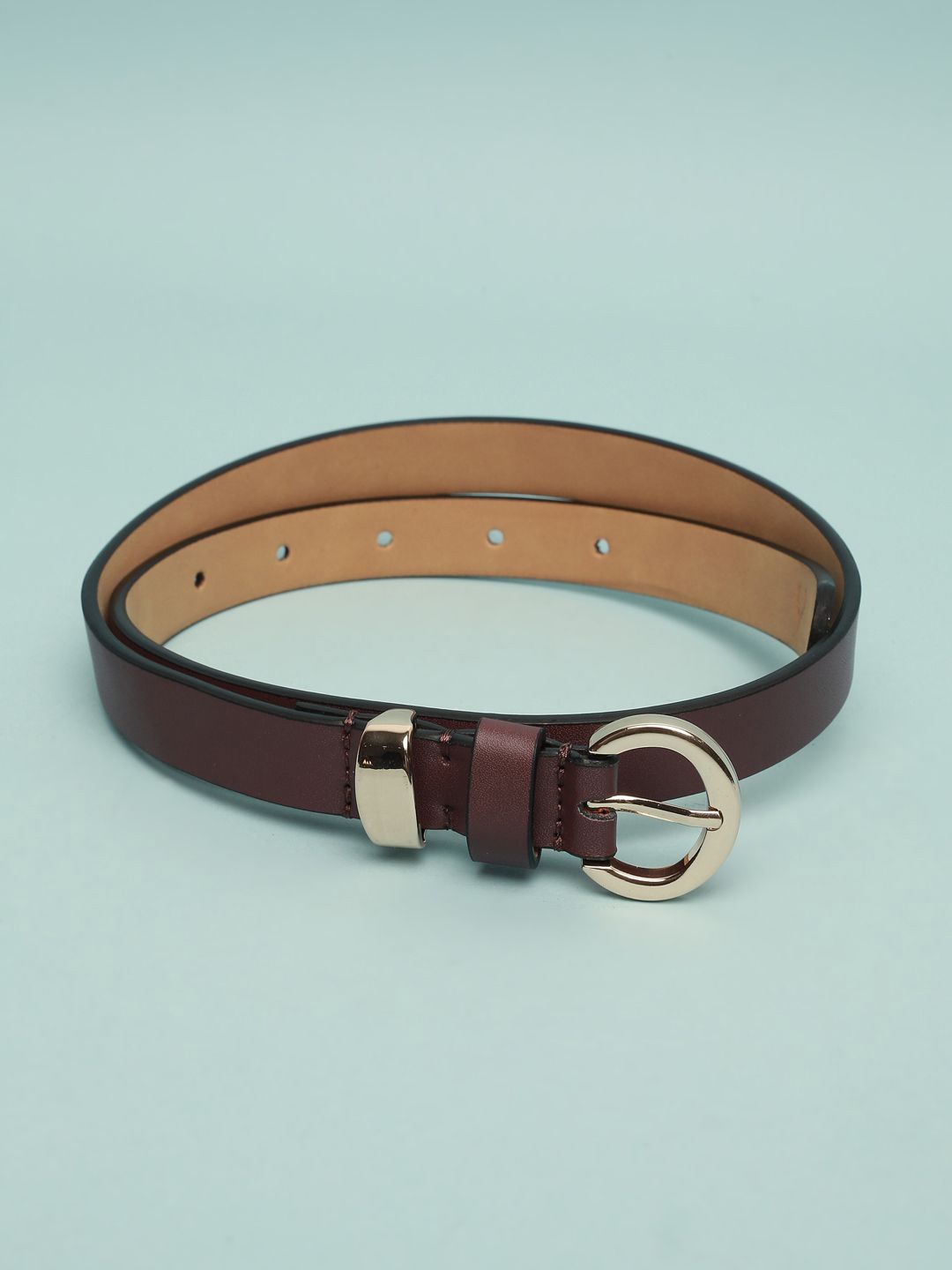 

Allen Solly Woman Leather Belt, Maroon