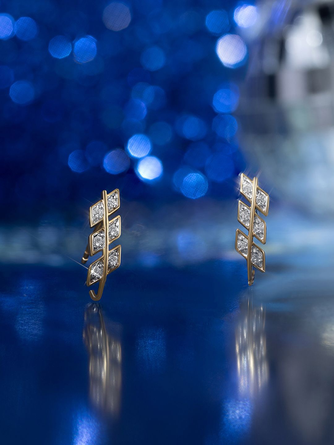 

Mia by Tanishq 14k Gold & Diamond Stud Earrings, Yellow