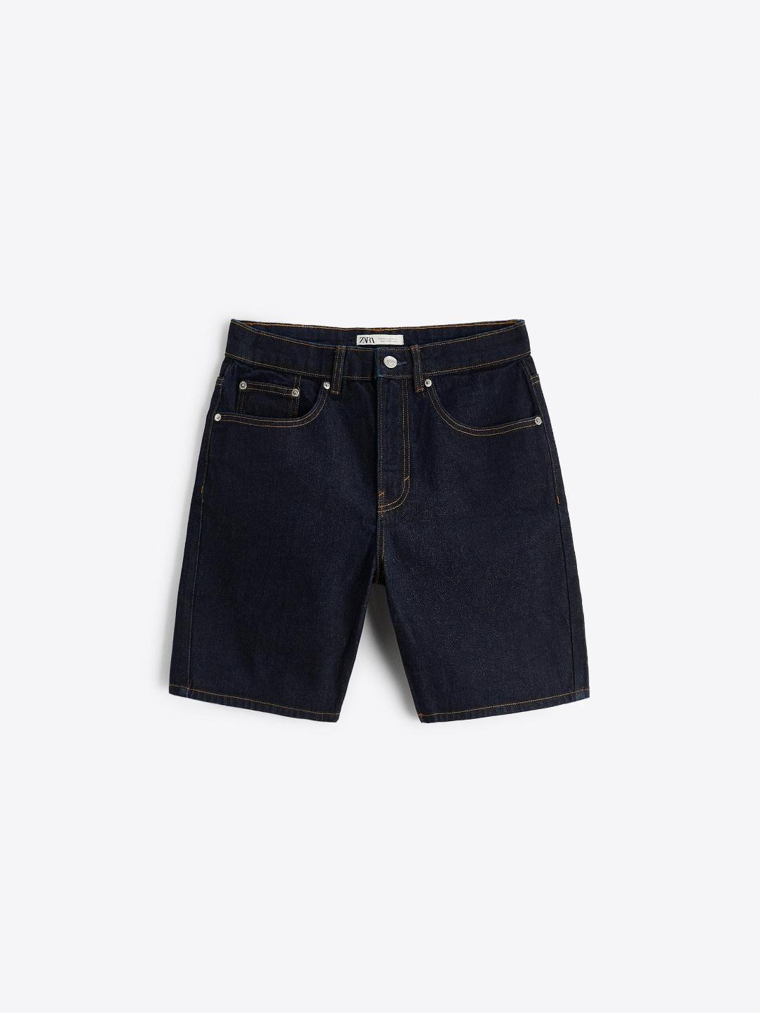 

ZARA Men Navy Blue Shorts
