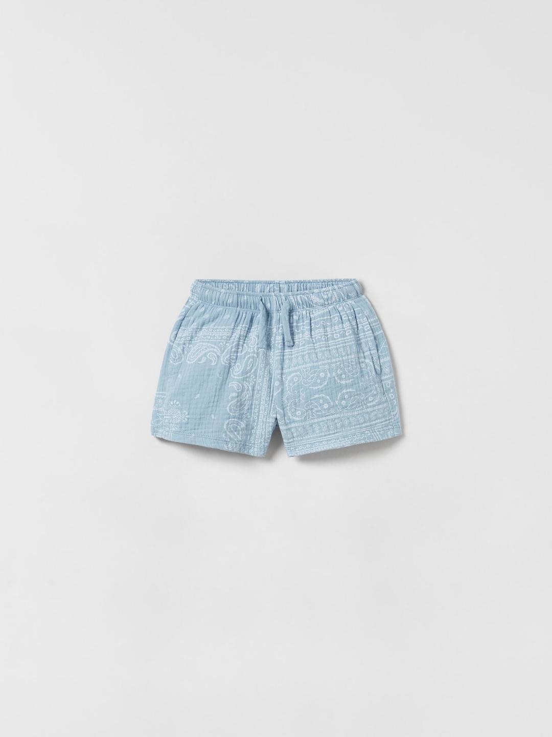 

ZARA Kids-Unisex Blue Shorts