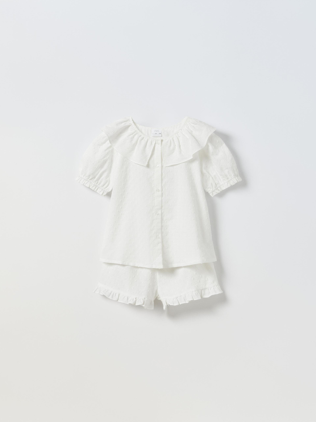 

ZARA Unisex White Shorts