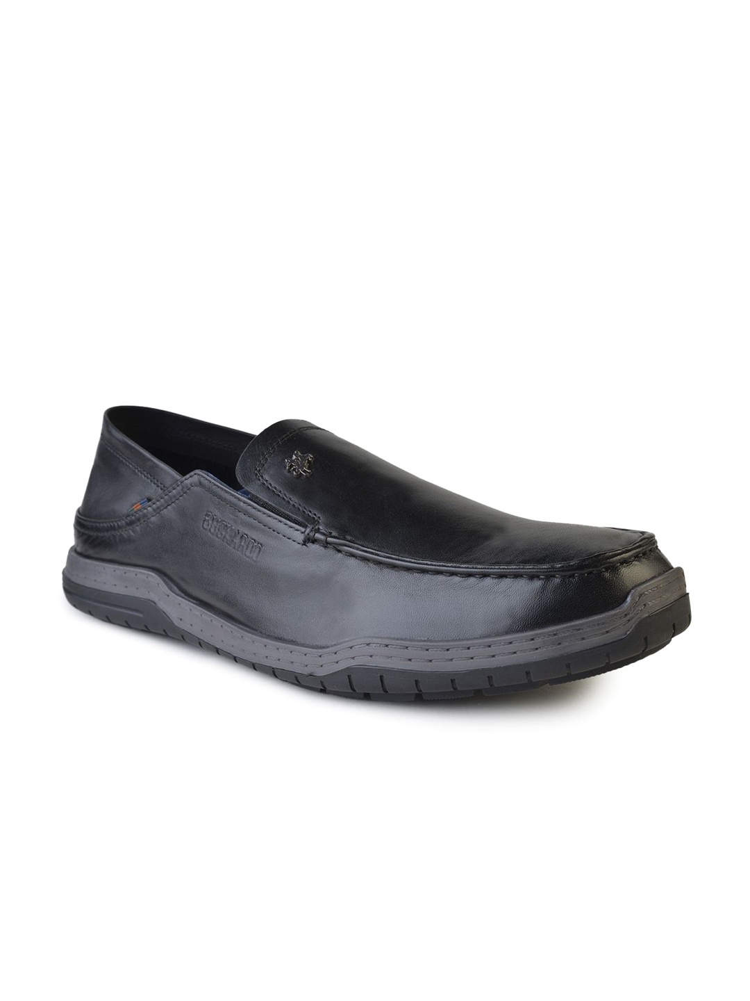 

Buckaroo Men Slip-On Boat Shoes, Black