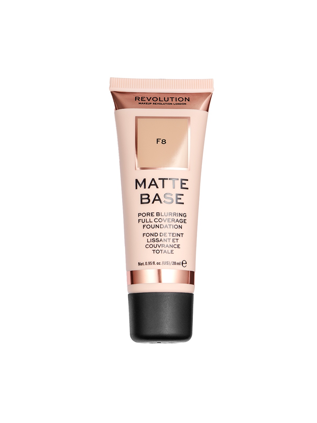 

Makeup Revolution London Matte Base Pore Blurring Foundation 28 ml - Shade F8, Nude