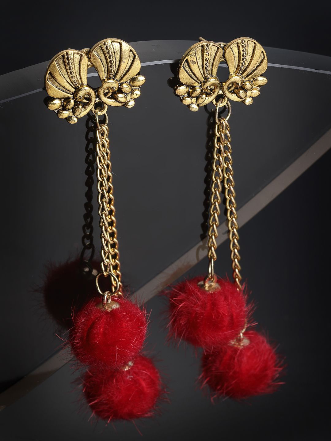 

Anouk Gold-Plated Contemporary Drop Earrings