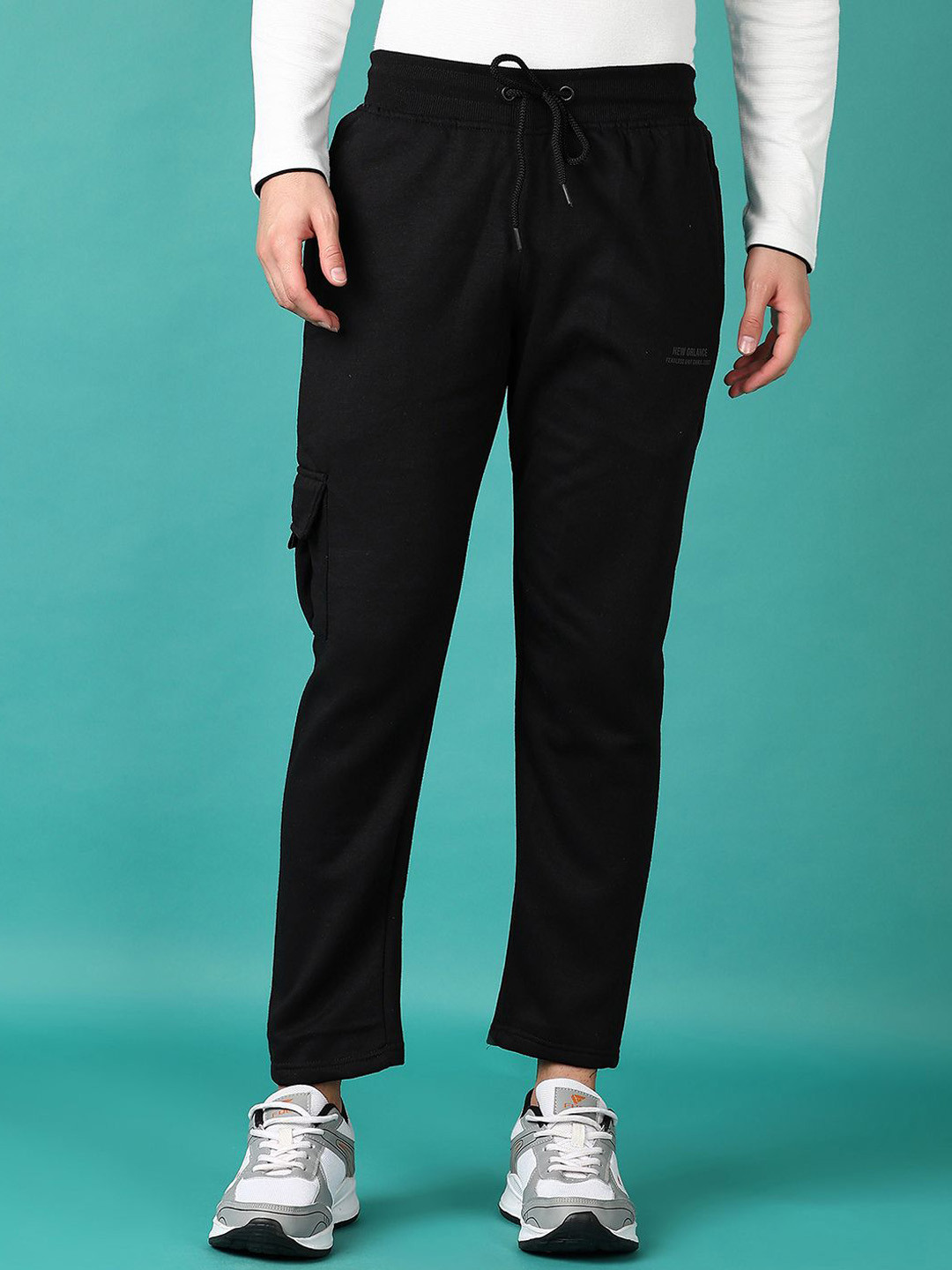 

V-Mart Men Regular Fit Track Pants, Black